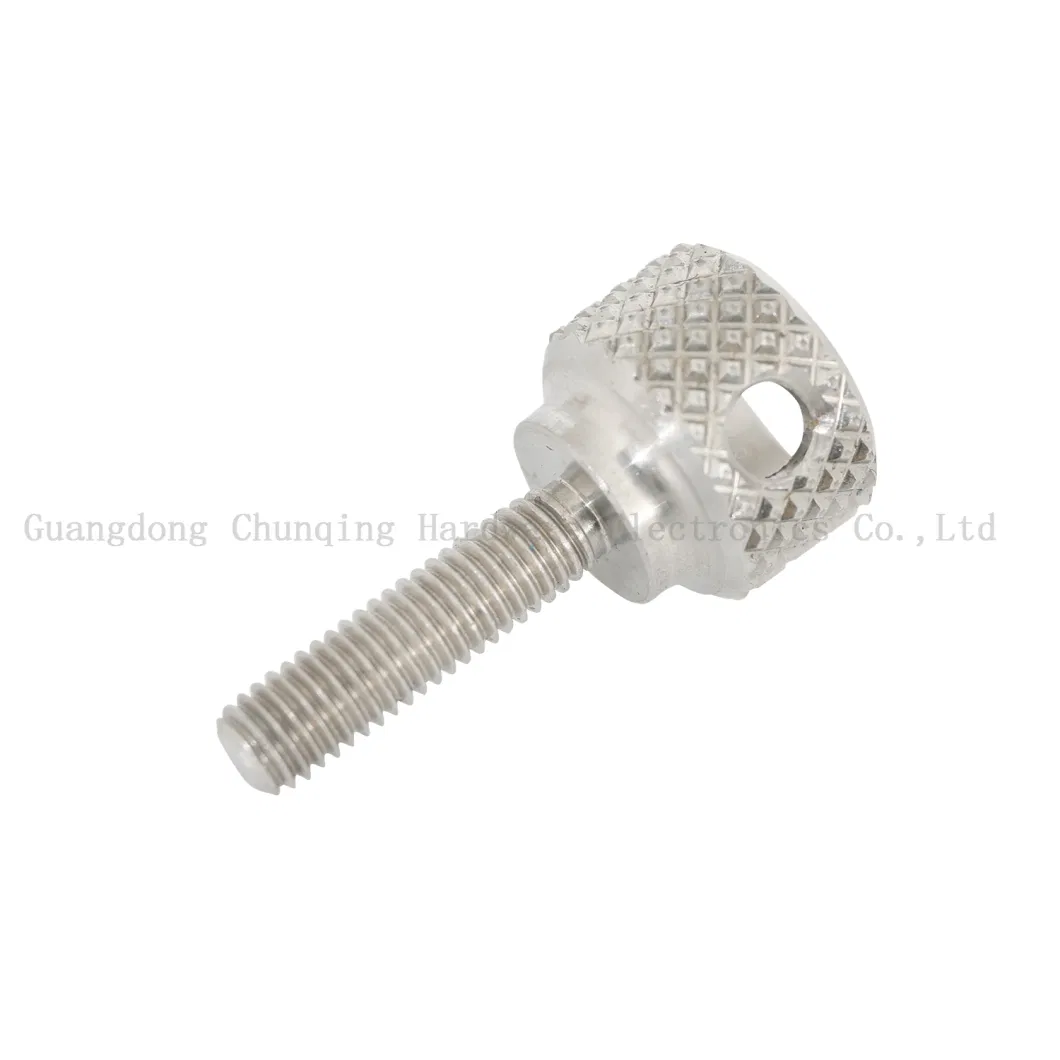 Customized Aluminum/Brass/Copper/Carbon/Stainless Steel/Titanium Knurled Head Thumb Screws