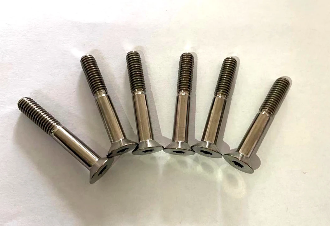 CNC Machined 5 Grade Titanium Bolt, Nut